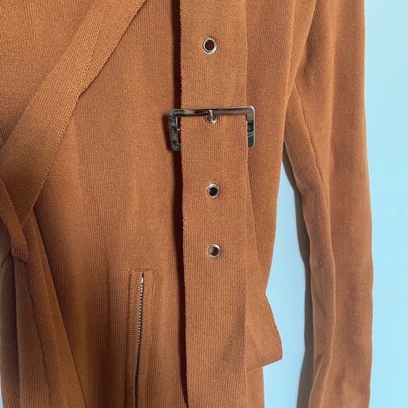 FashionNova Love Sleeved MIDI Bodycon Belted Dress - Picture 7 of 8